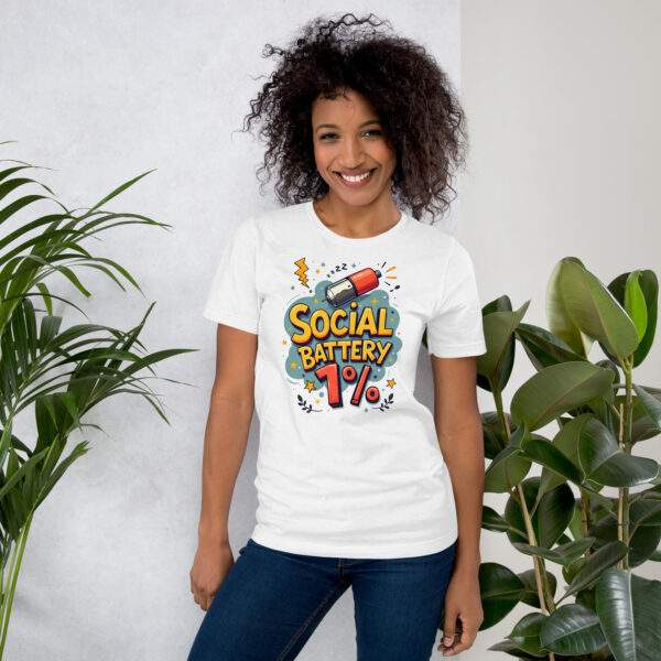 Social Battery 1% Unisex t-shirt
