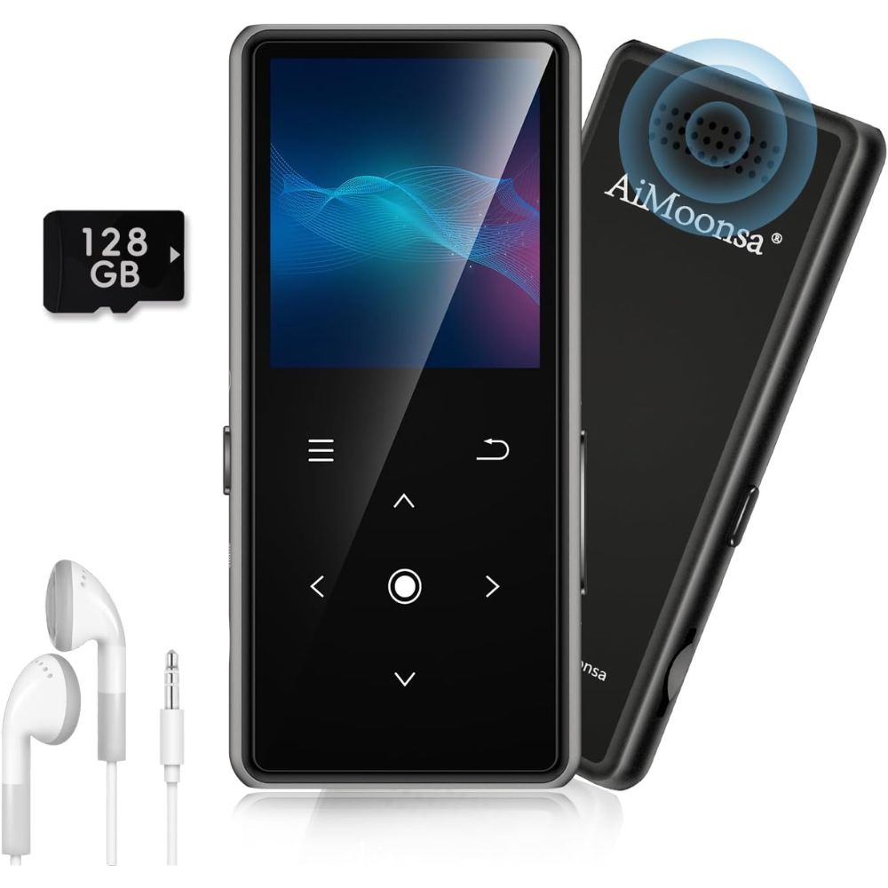 AiMoonsa 128GB MP3 Player – Best for Everyday Music & Audiobooks