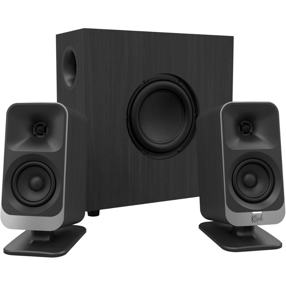 Klipsch ProMedia 2.1 Speaker System – Best Powerful 2.1 Desktop Setup