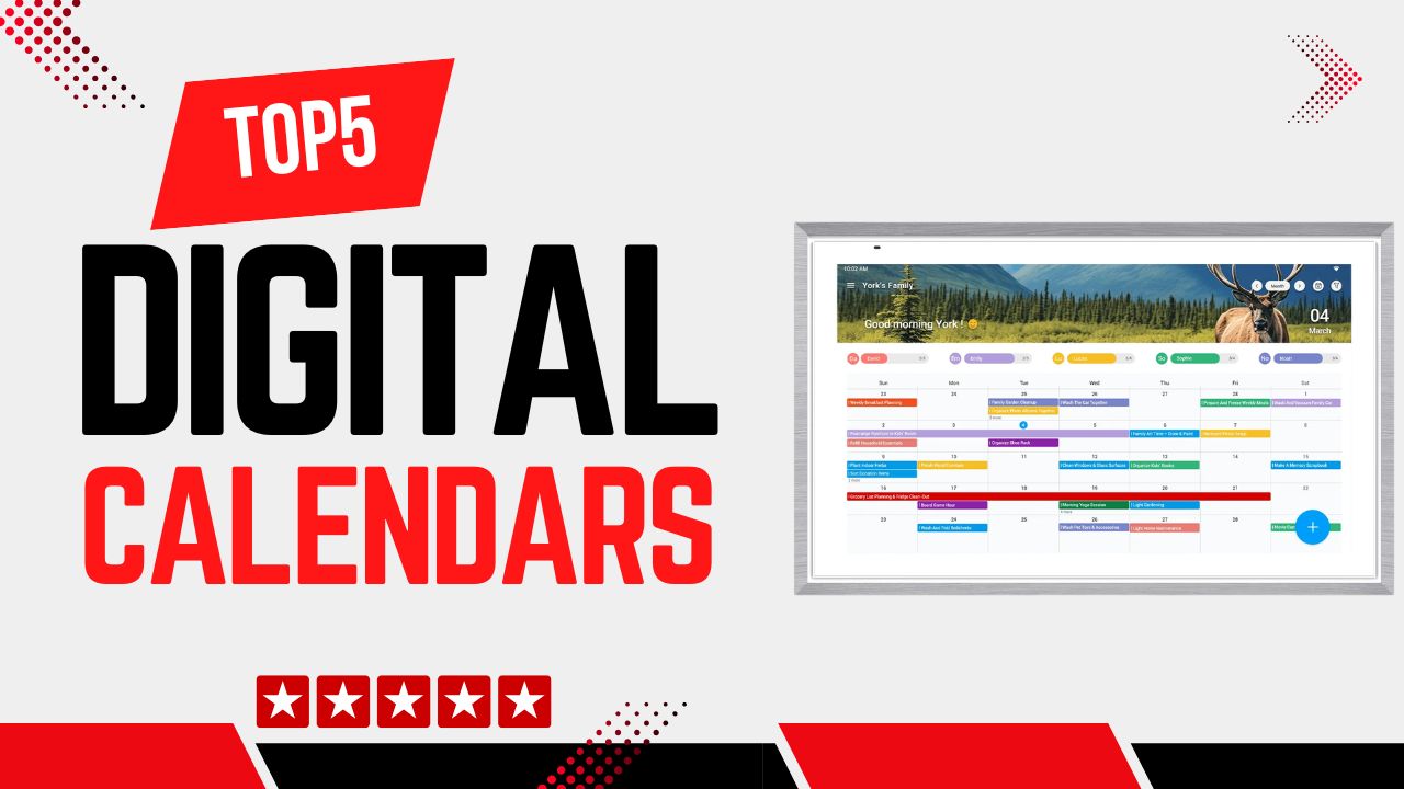Top 5 Best Digital Calendars for Families and Smart Homes