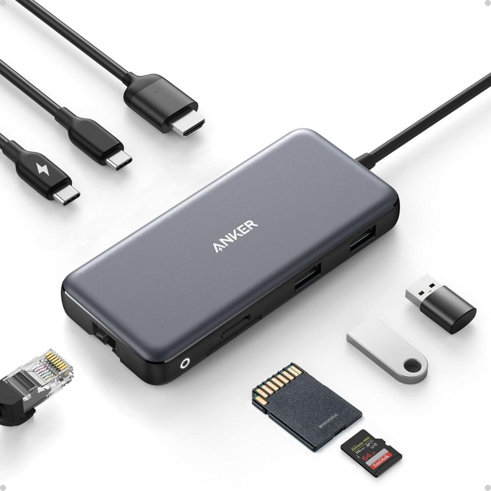 Top 5 Best USB Hubs for Clean Desk Setups with Multiple Devices Anker 555 USB-C Hub (8-in-1) - Best overall