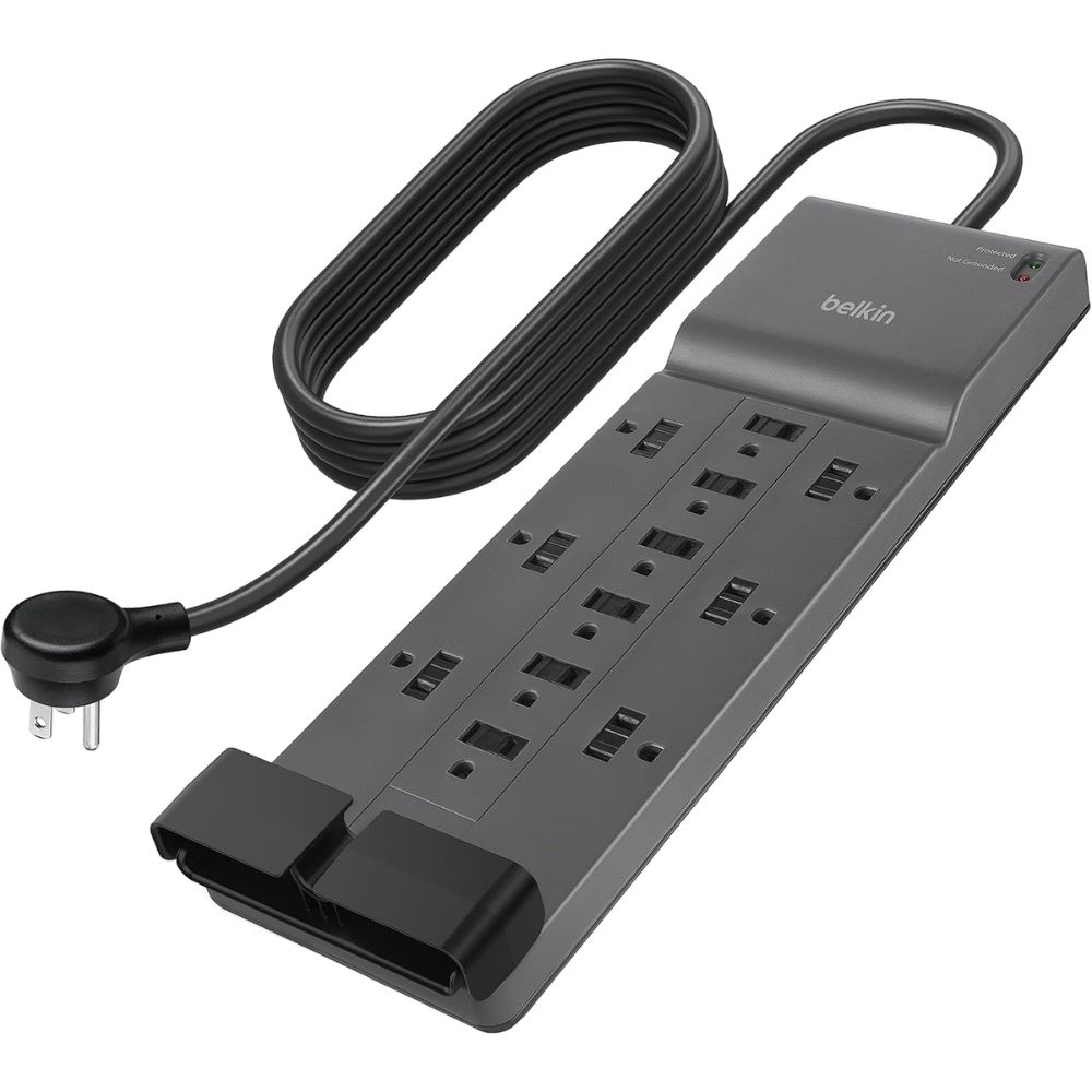 Top 5 Best Power Strips for Home Office Desks With USB Charging and Surge Protection Belkin 12-Outlet Surge Protector – Best Heavy-Duty