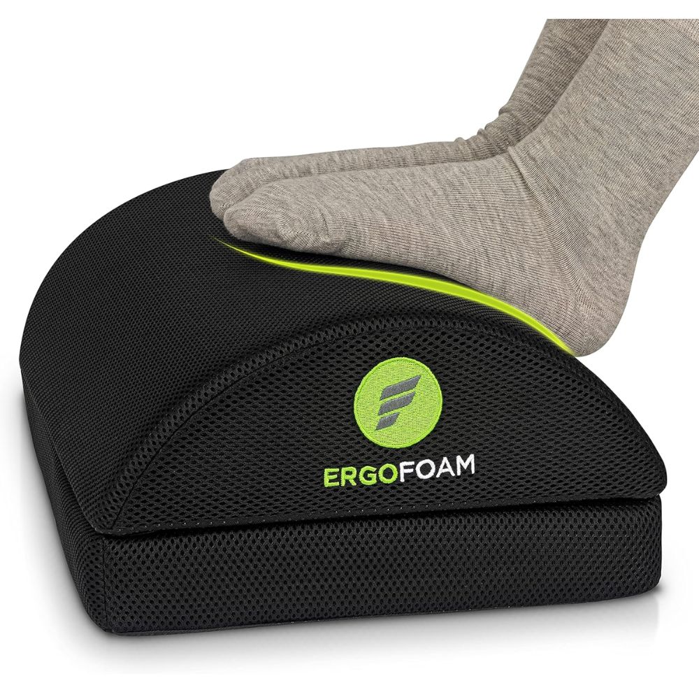 Top 5 Best Ergonomic Footrests for Lower Back Pain Relief ErgoFoam Adjustable Foot Rest - Best Soft Foam Comfort