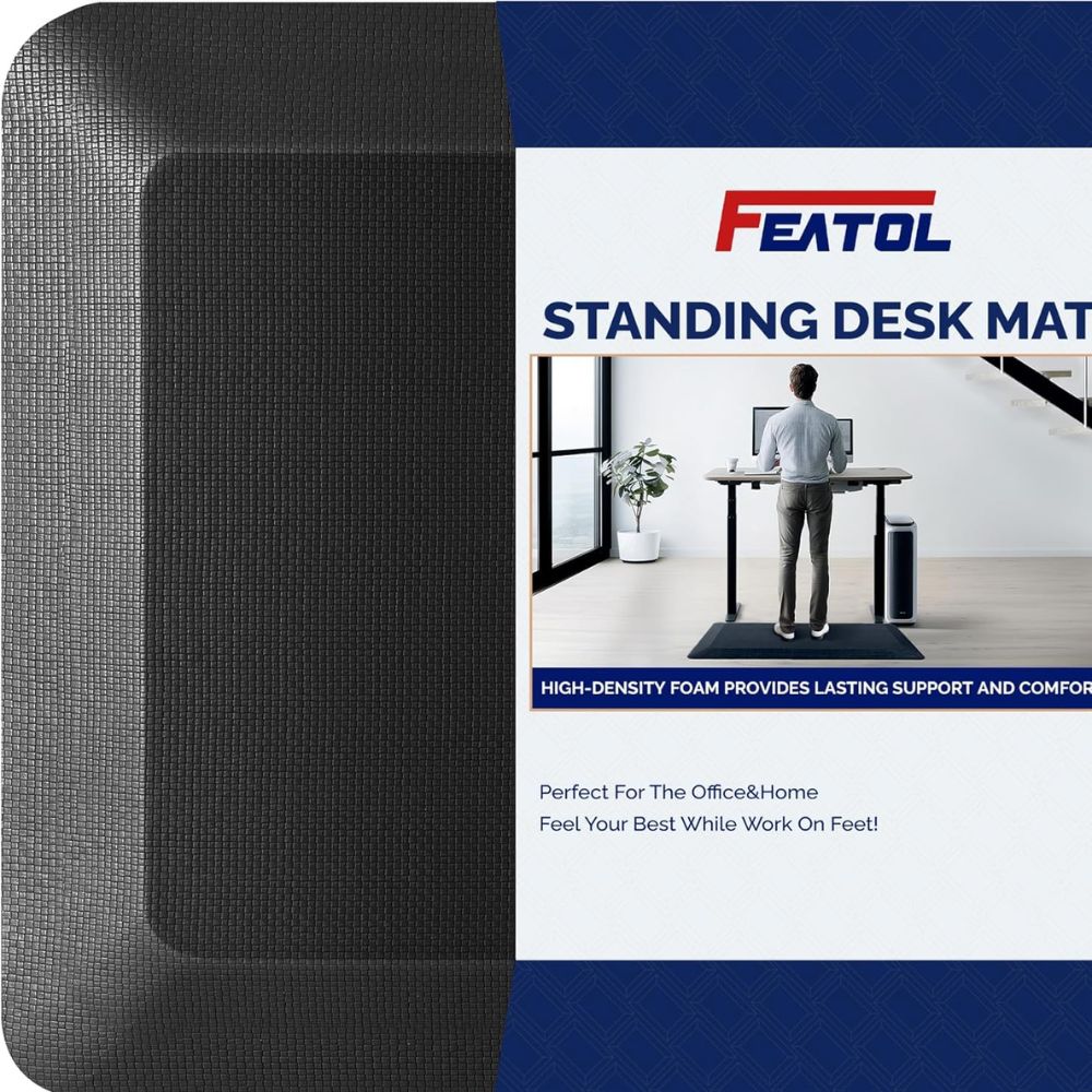 Top 5 Anti-Fatigue Mats for Standing Desks for All-Day Comfort & Reduced Foot Pain Ergodriven Topo Comfort Mat – Best for active standing