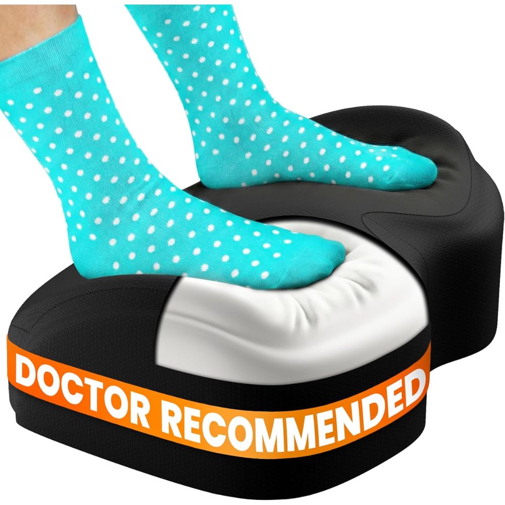 Top 5 Best Footrests for Professionals Sitting All Day (Improve Posture with Height-Adjustable Designs) Everlasting Comfort Foot Rest for Under Desk at Work – Best for Under Desk Comfort