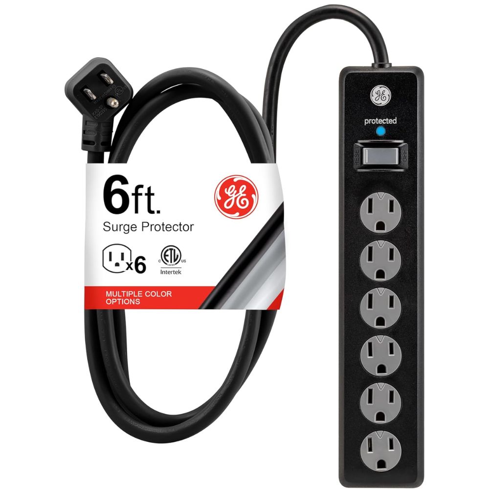 Top 5 Best Power Strips for Home Office Desks With USB Charging and Surge Protection Best Budget: GE 6-Outlet Surge Protector (800 Joules)
