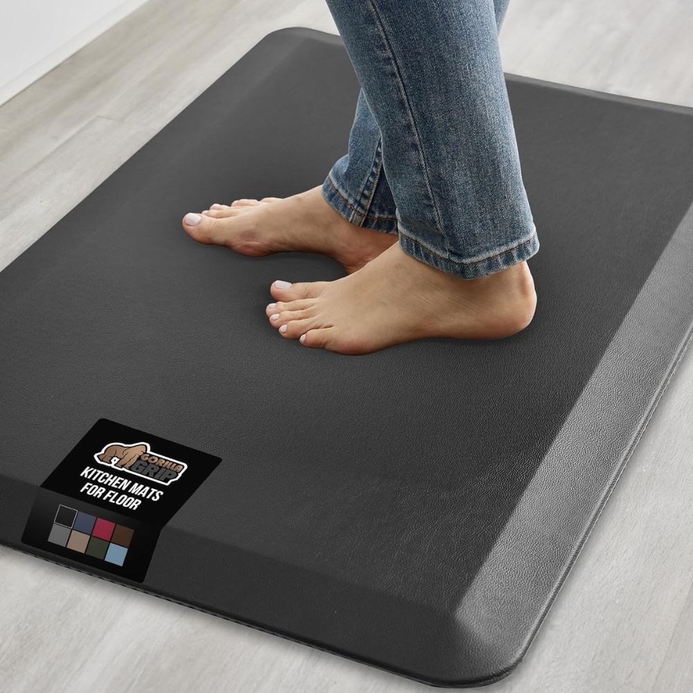 Top 5 Anti-Fatigue Mats for Standing Desks for All-Day Comfort & Reduced Foot Pain Gorilla Grip Anti-Fatigue Floor Mat – Best simple flat mat