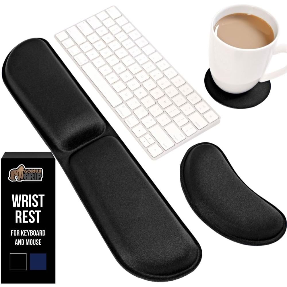 Top 5 Best Keyboard Wrist Rests for Wrist Pain Relief Gorilla Grip Silky Memory Foam Wrist Rest – Best for All-day Typing Comfort
