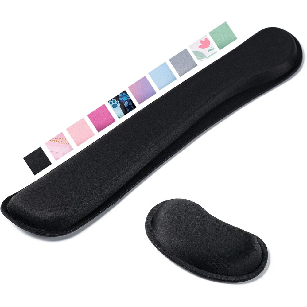 Top 5 Best Keyboard Wrist Rests for Wrist Pain Relief Hoewina Keyboard Wrist Rest – Best for Basic Ergonomic Support with Breathable Fabric