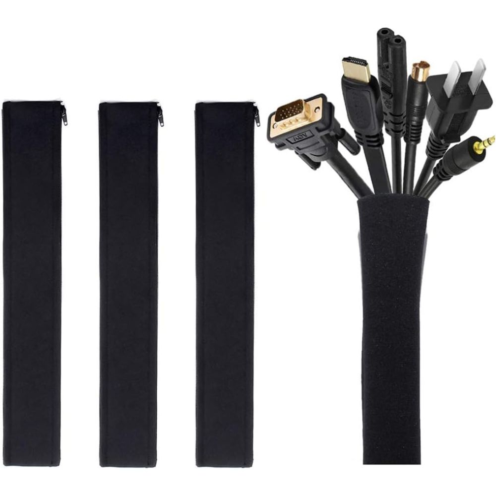 Top 5 Best Cable Management Kits for a Clutter-Free Desk Setup JOTO Cable Management Sleeve Kit - Best for Minimalist Look