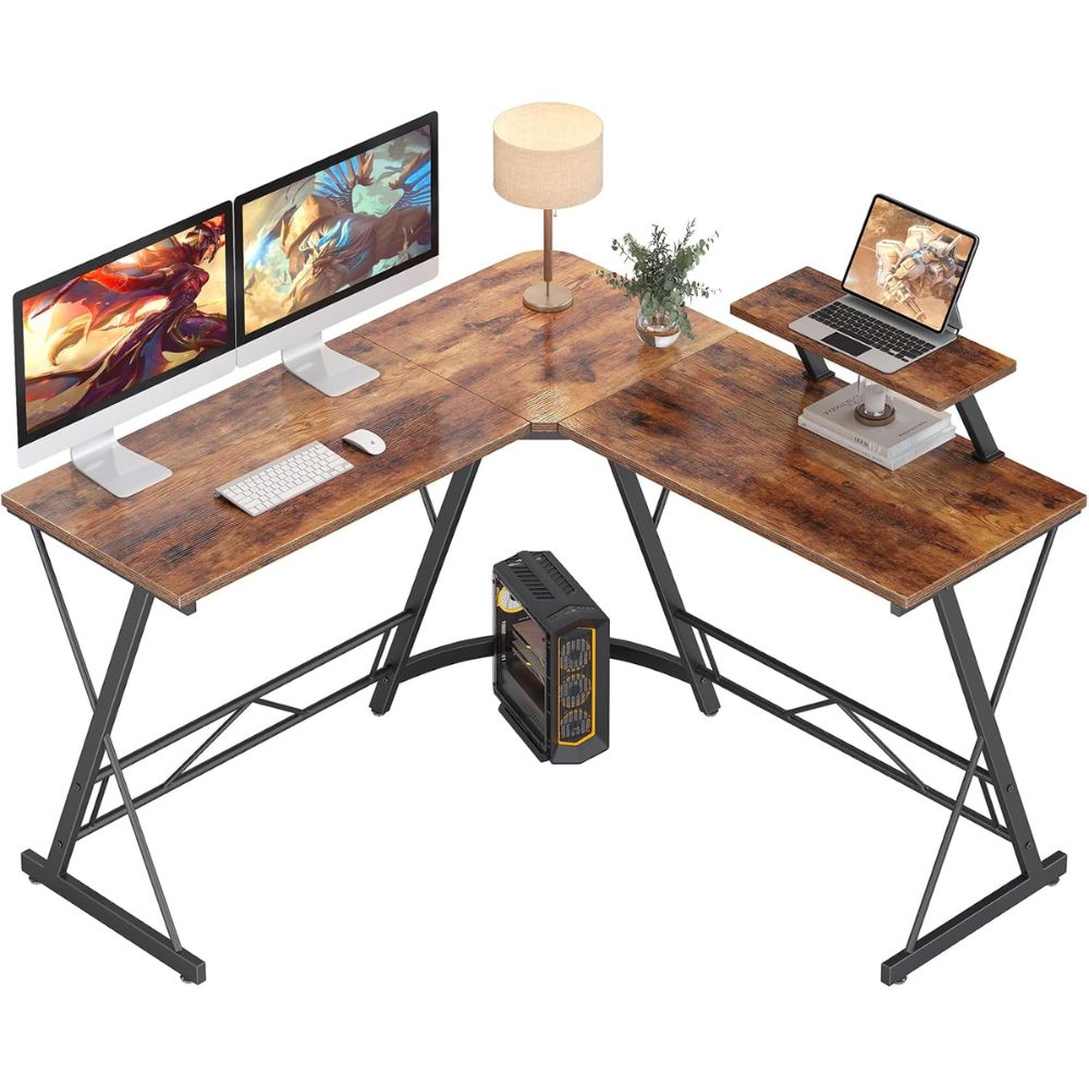 5 Best L-Shaped Desks to Boost Your Home Office Productivity Mr. IRONSTONE L-Shaped Desk – Best for Productivity Setup