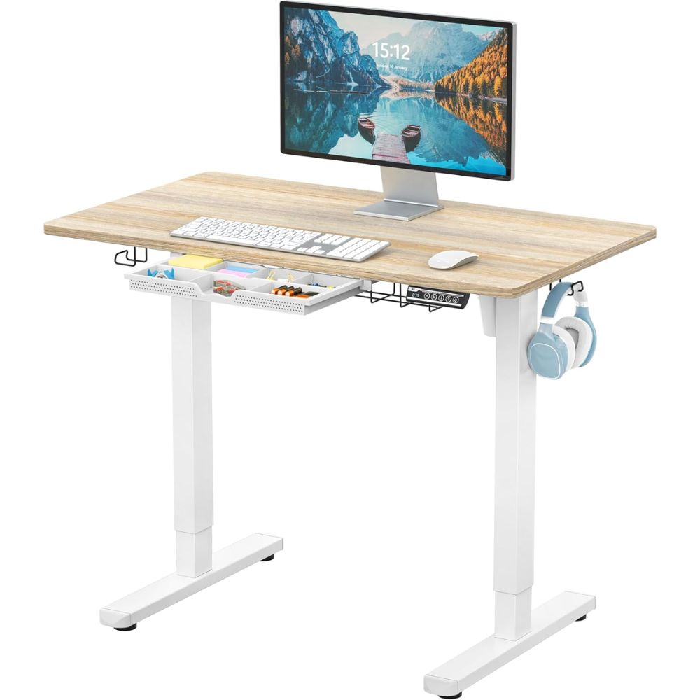 SHW Adjustable Desk – Best for Health & Ergonomics (Sit–Stand Flexibility)
