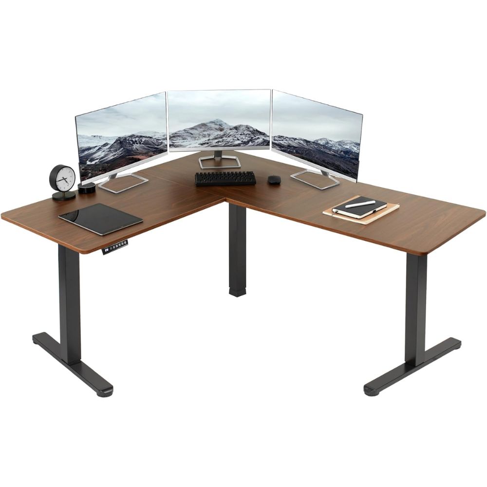 VIVO Corner Standing Desk, 63 x 55 inch Reversible L-Shaped Workstation – Best L Shaped Standing Desk