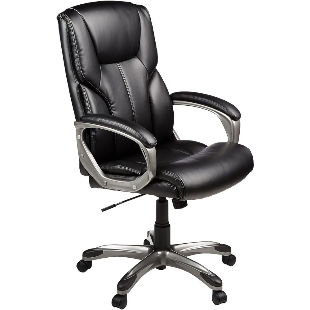 Amazon Basics High-Back Executive Leather Office Chair - Best Budget