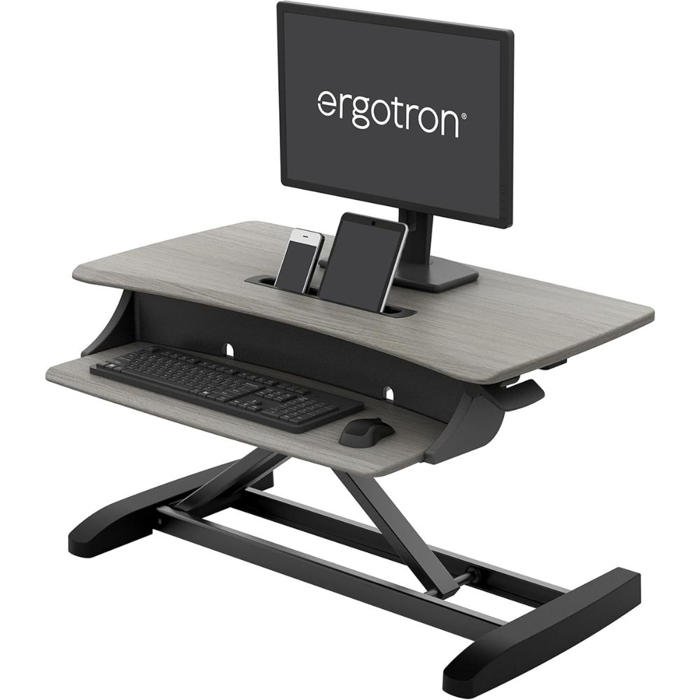 Top 5 Best Desk Converters for Home Offices to Reduce Back Pain with Easy Height Adjustment Ergotron WorkFit-Z Mini - Best for Small Desks & Tight Spaces