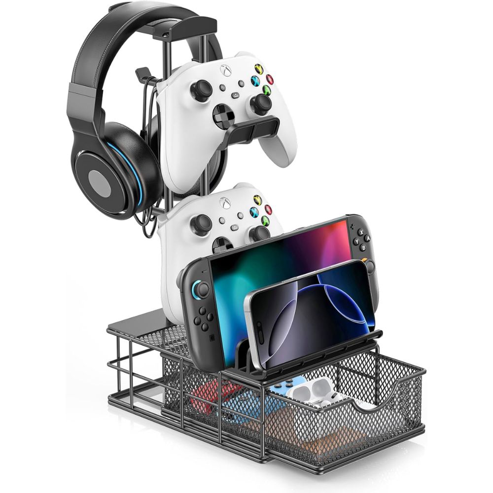 KDD Headphone Stand with Drawer - Best for Gamers
