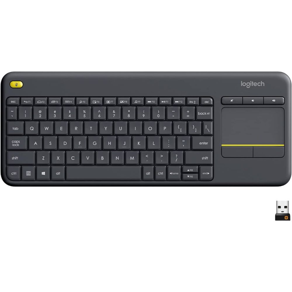 Top 8 Best Wireless Keyboards for Office & Home Use-Say Goodbye to Lag & Clutter with Long Battery Life & Stable Connectivity Logitech K400 Plus Wireless Touch TV Keyboard – Best Wireless Keyboard with Touchpad