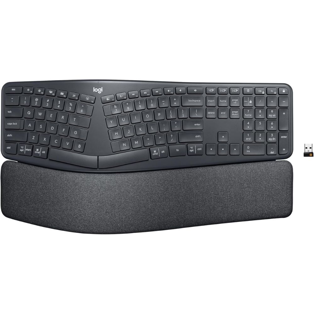 Top 8 Best Wireless Keyboards for Office & Home Use-Say Goodbye to Lag & Clutter with Long Battery Life & Stable Connectivity Logitech Ergo K860 Wireless Ergonomic Keyboard – Best Ergonomic Wireless Keyboard