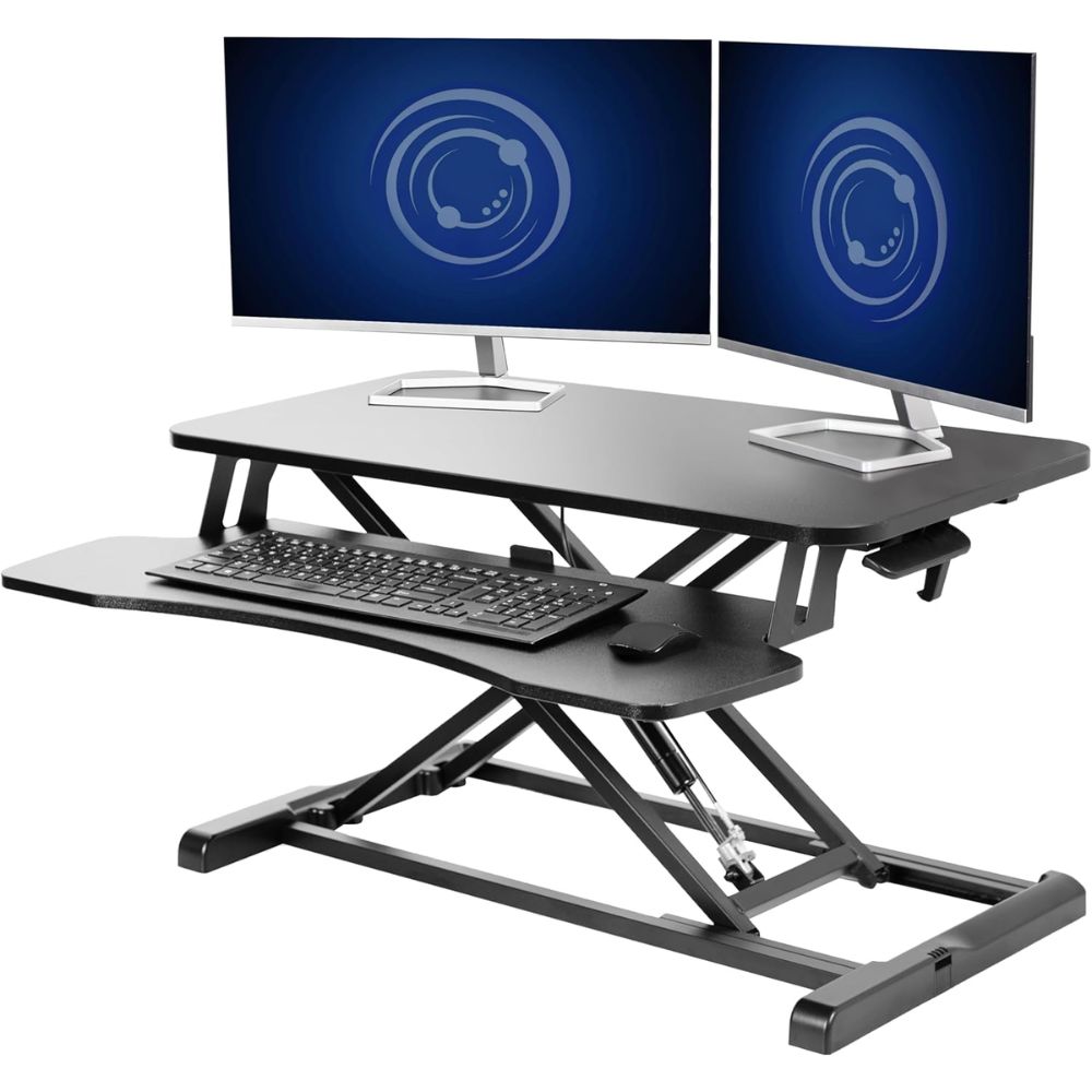 Top 5 Best Desk Converters for Home Offices to Reduce Back Pain with Easy Height Adjustment VIVO 32-inch Standing Desk Converter - Best Budget