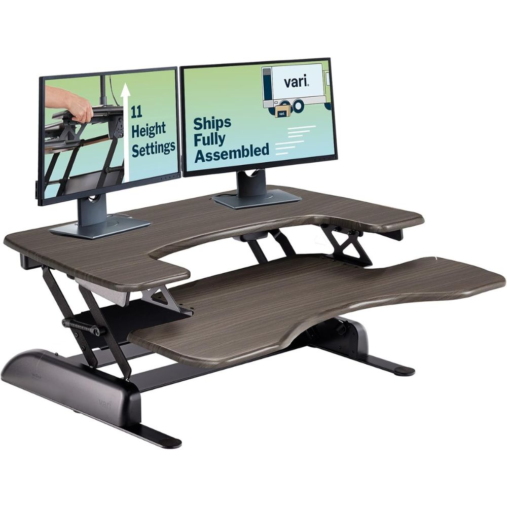 Top 5 Best Desk Converters for Home Offices to Reduce Back Pain with Easy Height Adjustment VariDesk Pro Plus 36 - Best Overall